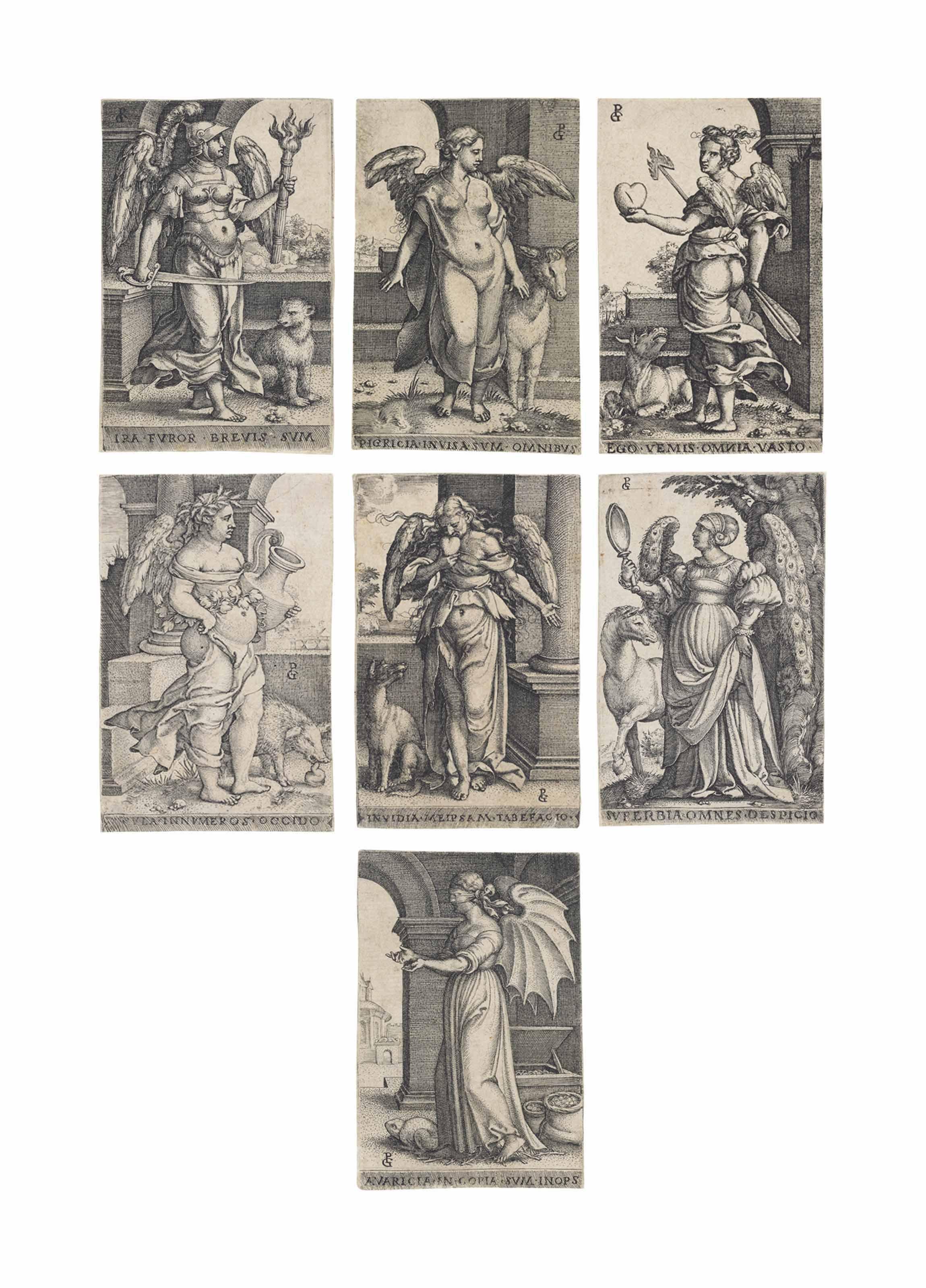 Georg Pencz - The Seven Deadly Sins