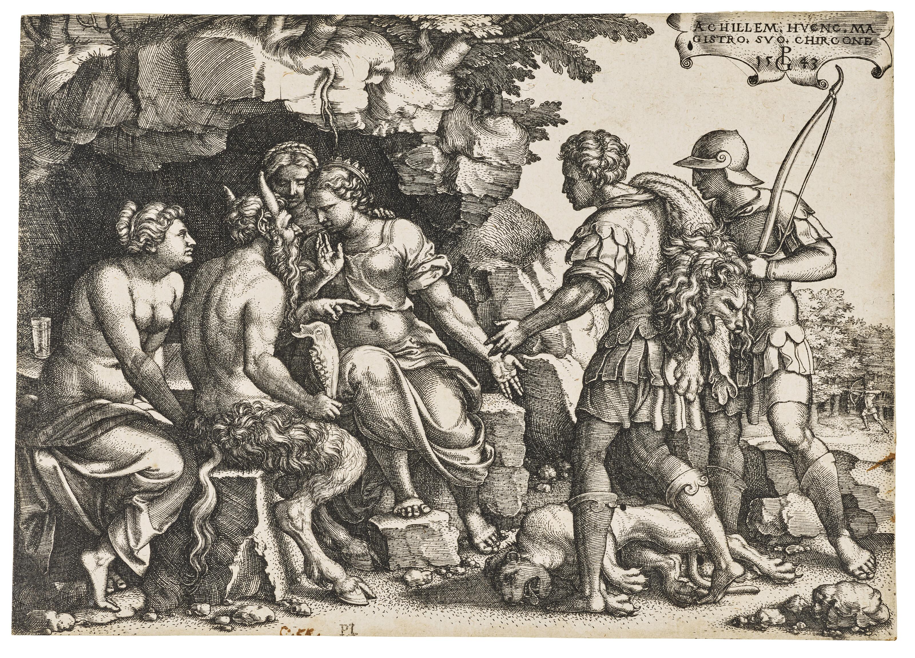 Georg Pencz - Thetis and Chiron