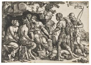 Georg Pencz - Thetis and Chiron