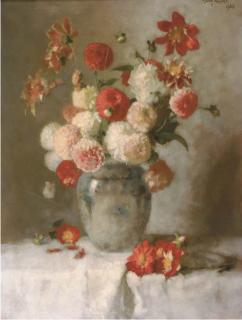 Georg Rueter - Dalia\'s: a colourful bouquet