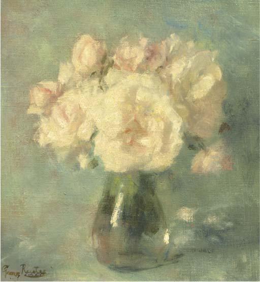 Georg Rueter - White roses in a vase