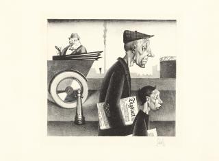 Georg Scholz - Zeitungsträger (Arbeit schändet)