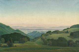 Georg Schrimpf - Blick vom Schwarzwald auf das Rheintal und die Vogesen