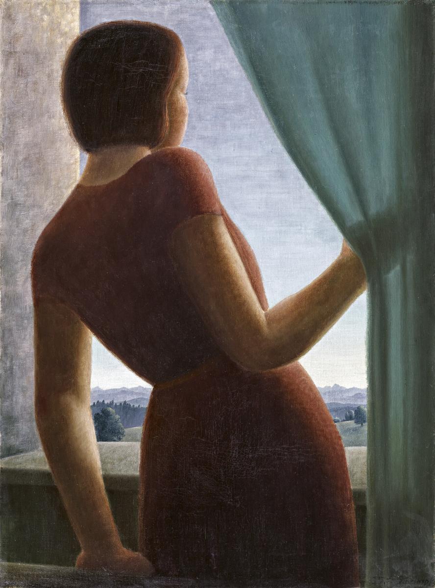 Georg Schrimpf - Mädchen am Fenster