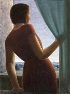 Georg Schrimpf - Mädchen am Fenster