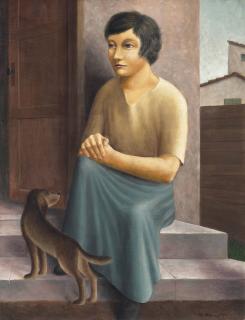 Georg Schrimpf - Mädchen Mit Hund