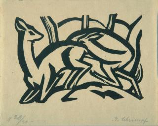 Georg Schrimpf - Rehe.