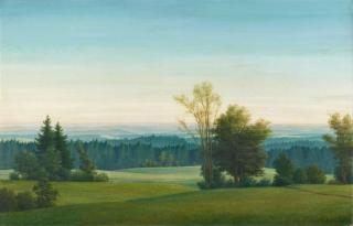 Georg Schrimpf - Simsseelandschaft bei Rosenheim