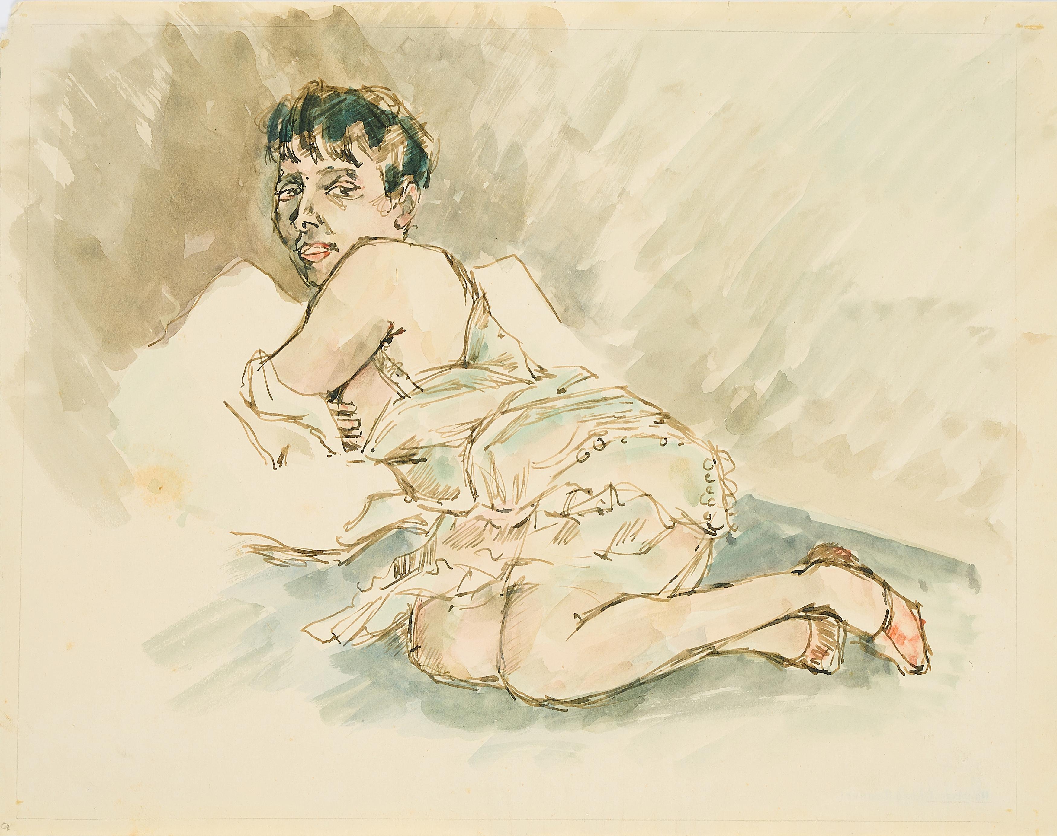 Georg Tappert - Dame im Negligé.