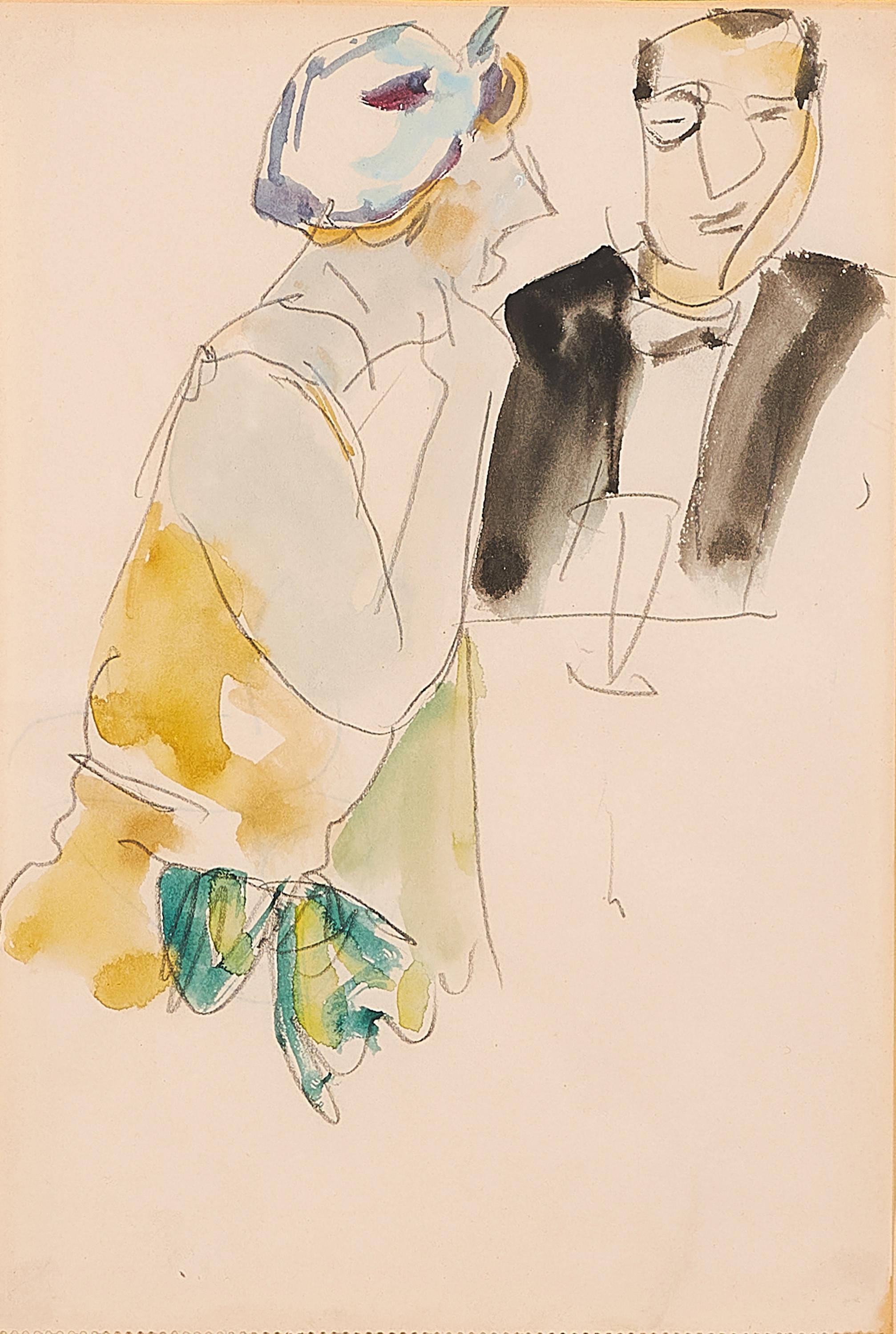 Georg Tappert - Paar am Tisch.