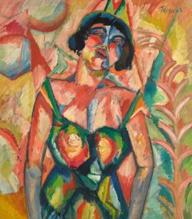 Georg Tappert - Sängerin (The Singer) - Recto Untitled - Verso