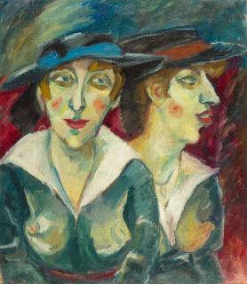 Georg Tappert - Weibliches Doppelbildnis.