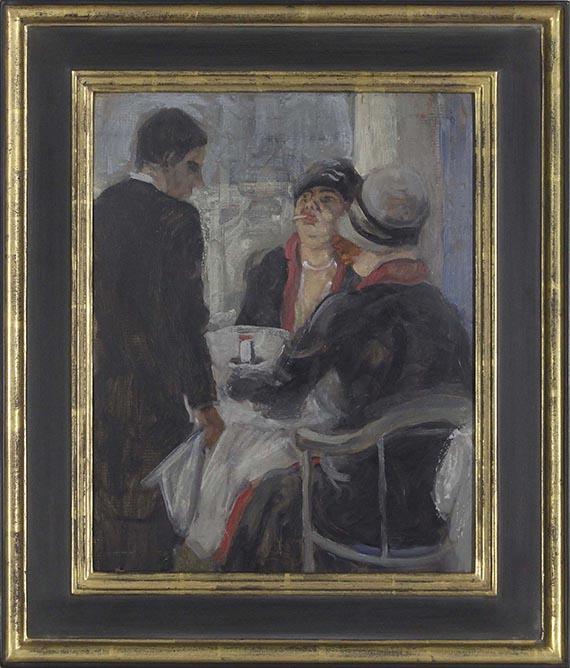 Georg Tappert - Zwei Frauen und Kellner im Café