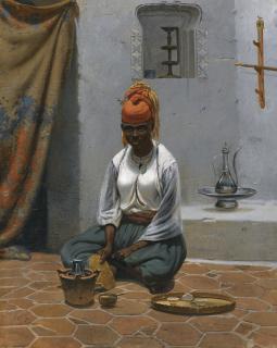 Georg Wilhelm Timm - Making Tea In Algiers