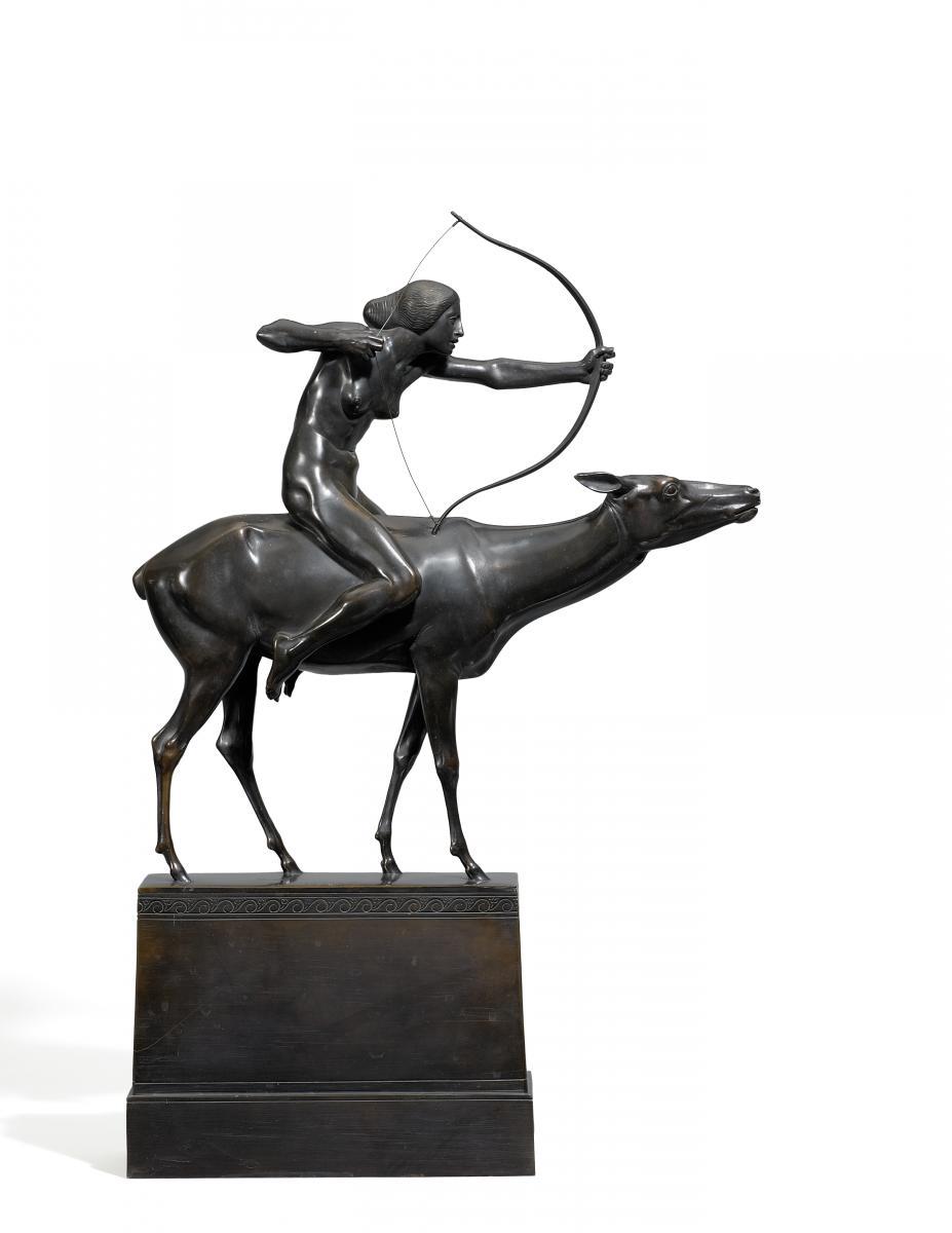 Georg Wrba - Diana auf der Hirschkuh