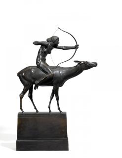 Georg Wrba - Diana auf der Hirschkuh