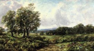 George A. Boyle - A mother and child on a sunny track; and A meeting at the gate