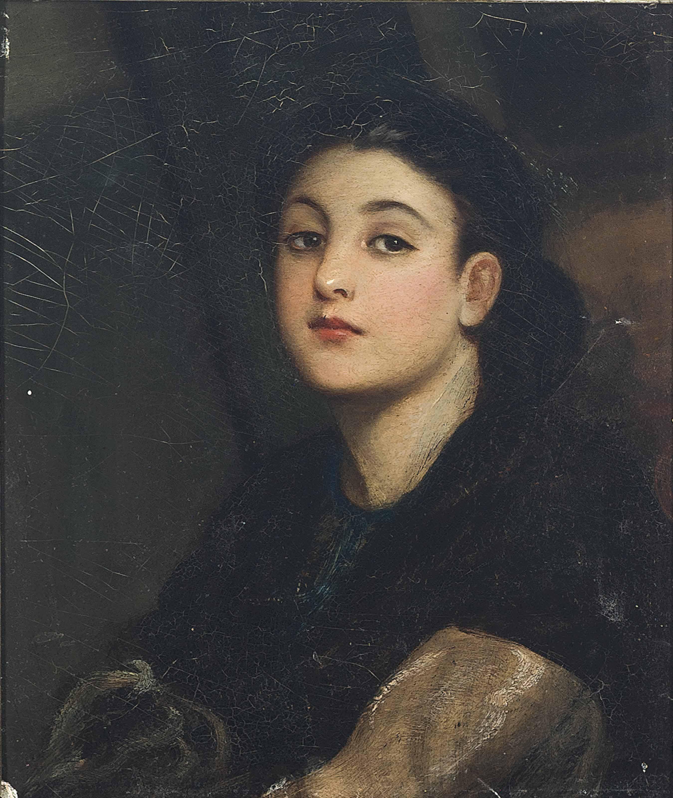 George Aldolphus Storey - Portrait of a young woman
