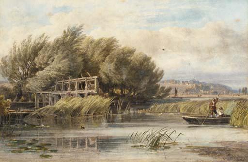 George Arthur Fripp - Eel bucks on the Thames