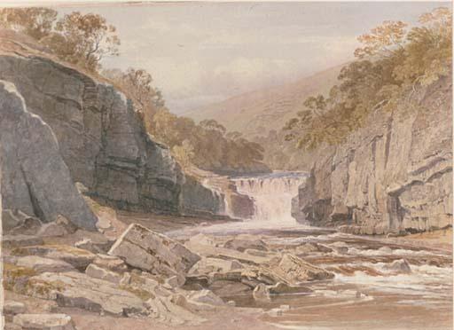 George Arthur Fripp - Waterfall Kisdon Force, Swaledale, Near Teesdale