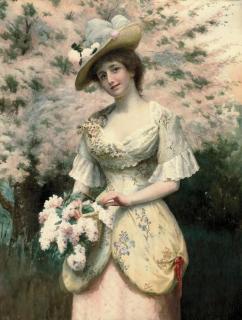 George Arthur Gaskell - A basket of lilac