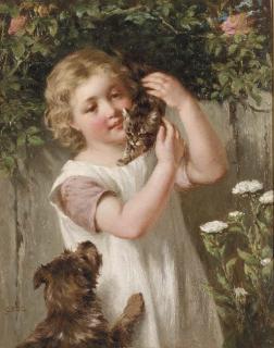 George Augustus Holmes, R.B.A. - The rivals