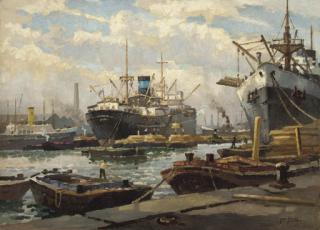 George Ayling - In Canada Yard, Surrey Commercial Docks
