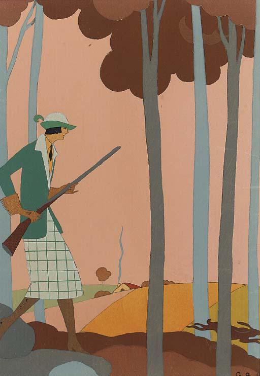 George Barbier - The Huntswoman