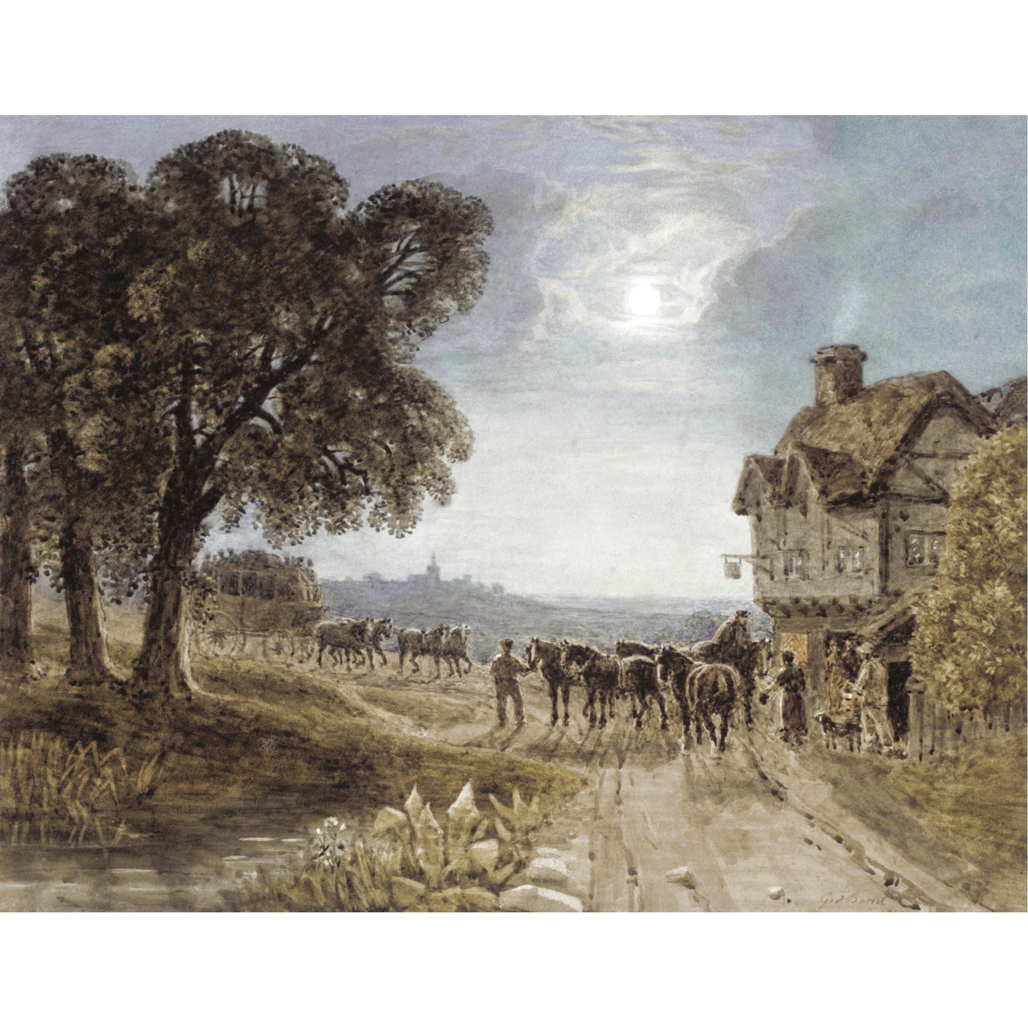 George Barret Jnr - Outside A Country Inn