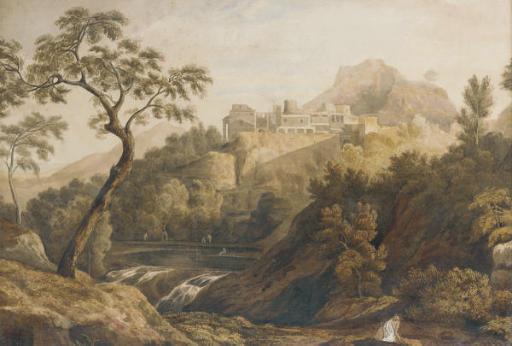 George Barret, Jun. - An arcadian palace