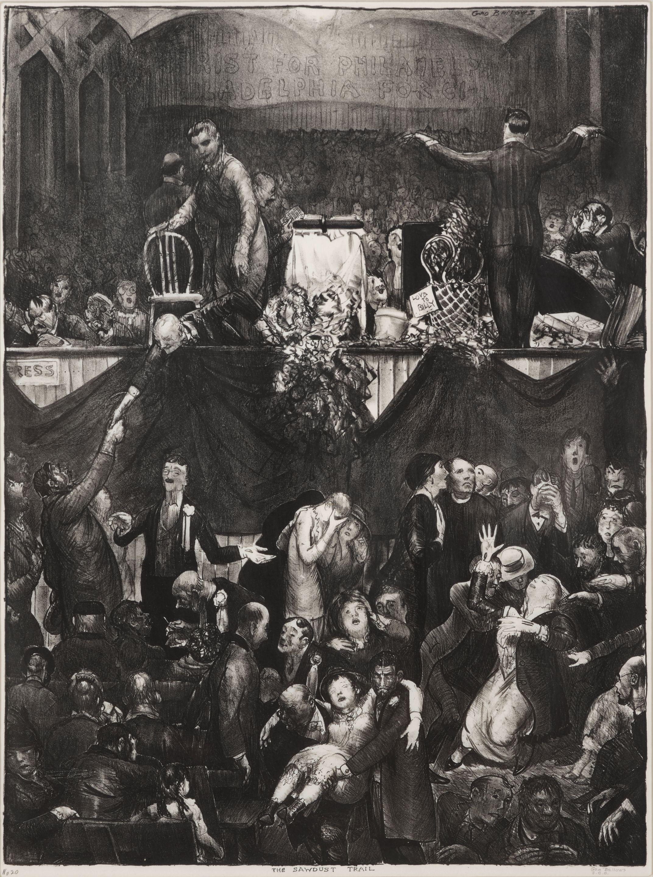 George Bellows - The Sawdust Trail