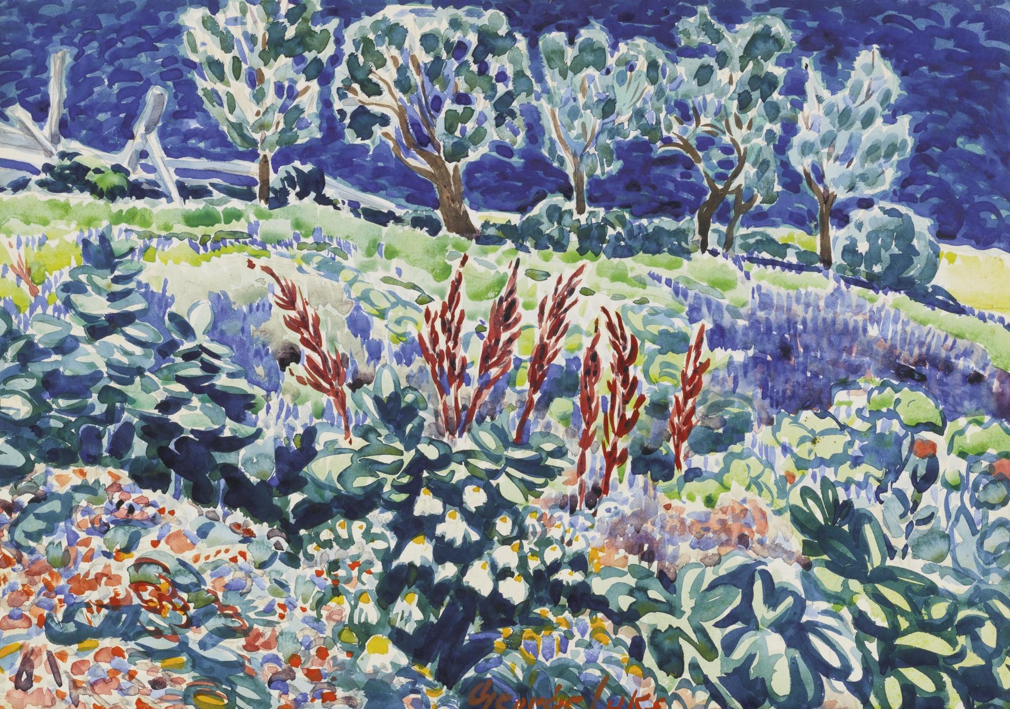 George Benjamin Luks - My Garden, Berk Hills