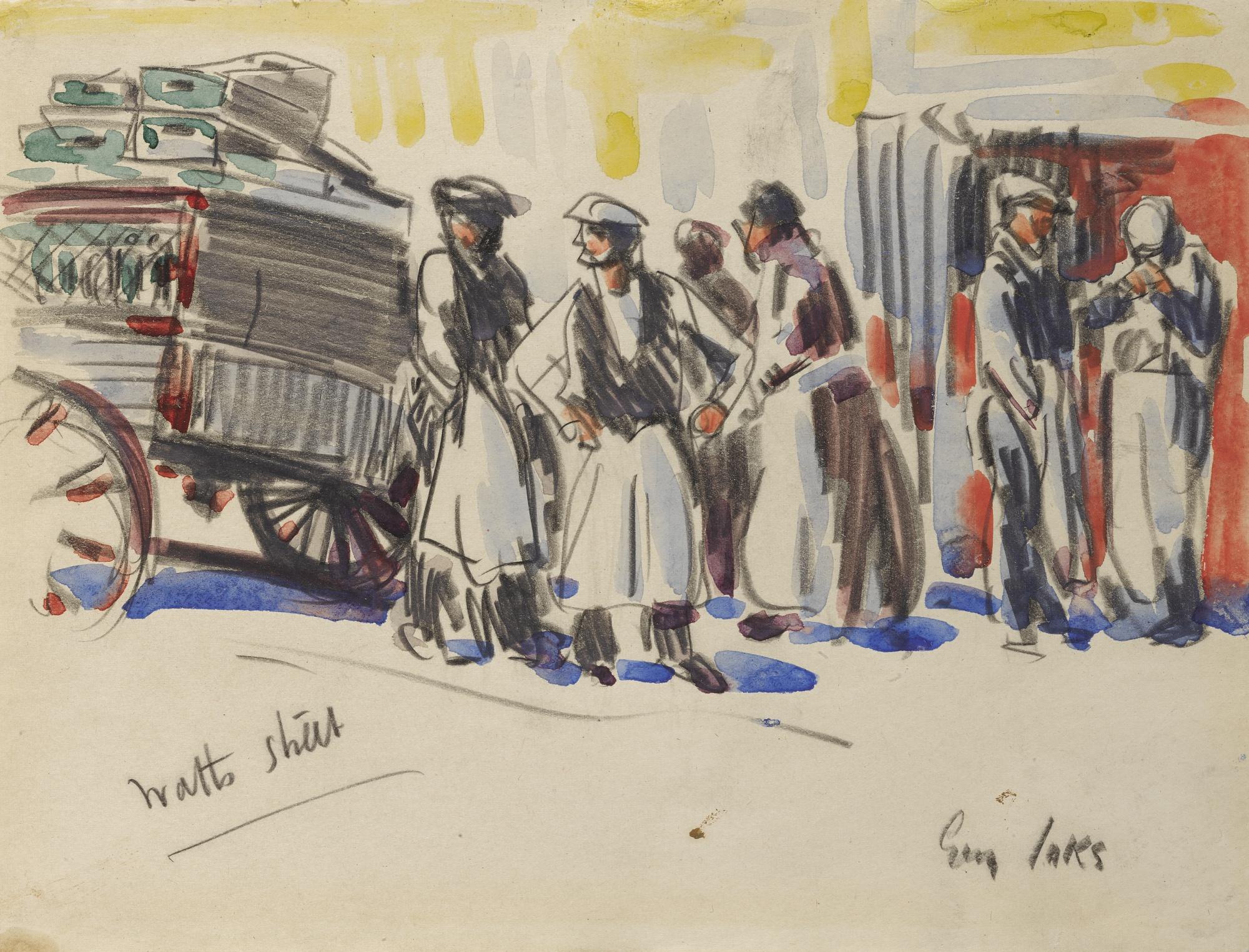 George Benjamin Luks - Noon Hour, Watts Street