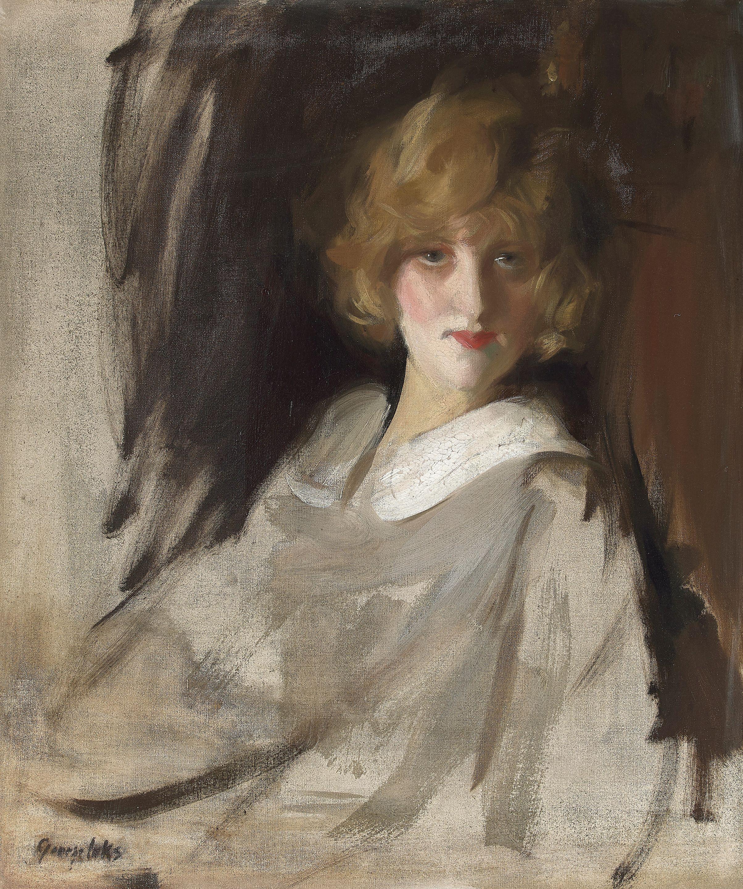 George Benjamin Luks - Portrait of a Woman