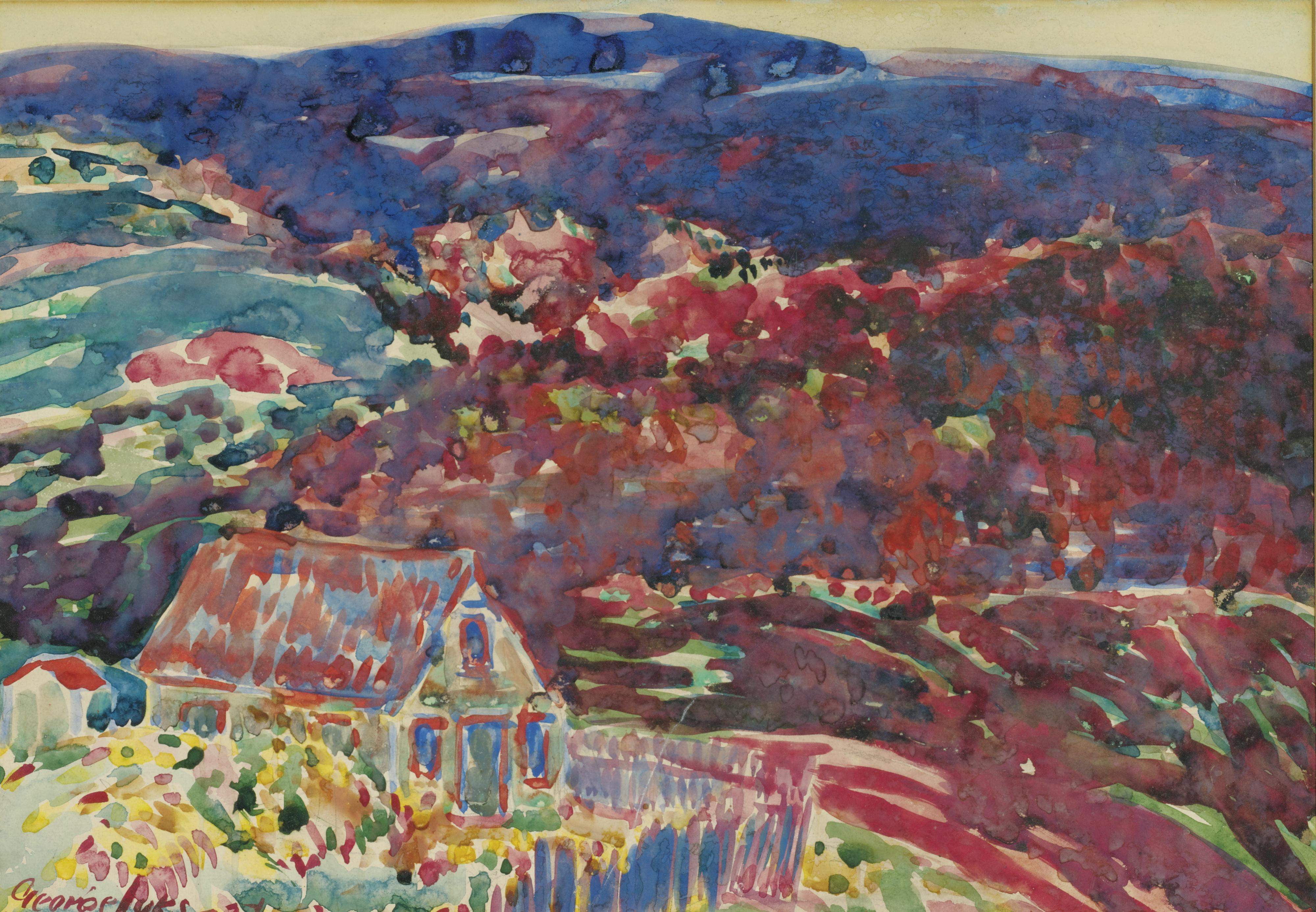 George Benjamin Luks - Purple Hills