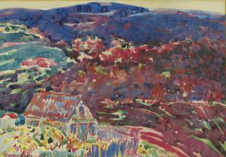 George Benjamin Luks - Purple Hills