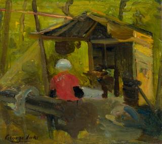 George Benjamin Luks - Shack in the Woods