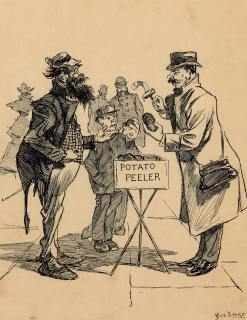 George Benjamin Luks - Street Vendor