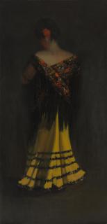 George Benjamin Luks - The Spanish Shawl: Portrait of Jeanne Frankenberg