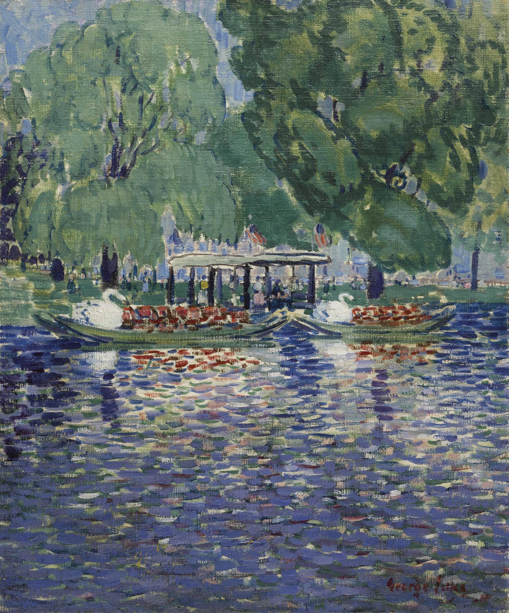 George Benjamin Luks - The Swan Boats
