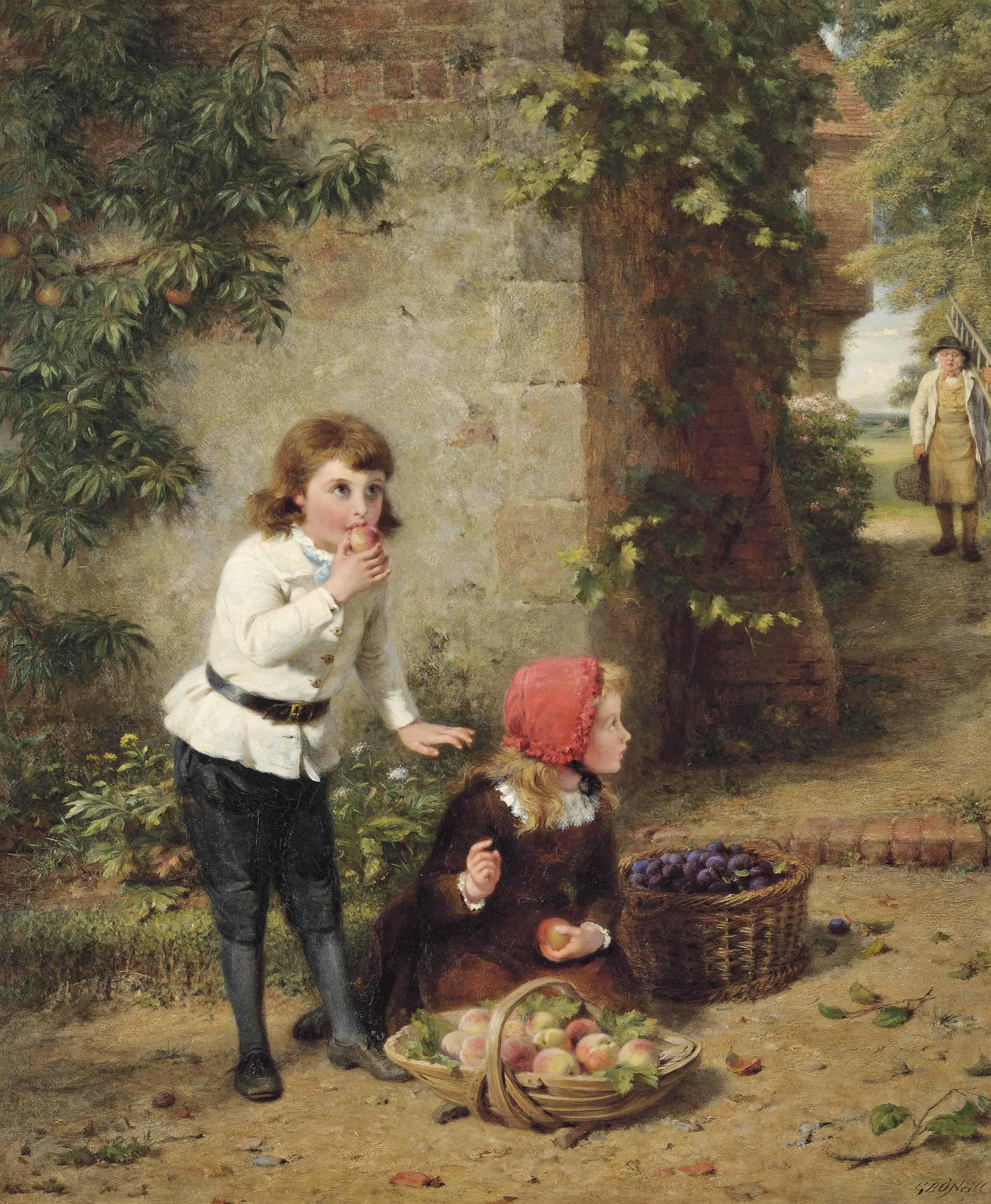 George Bernard O\'Neill - Stolen Fruit Is The Sweetest