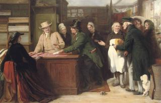 George Bernard O\'Neill - The Quaker and the Tax-Gatherer