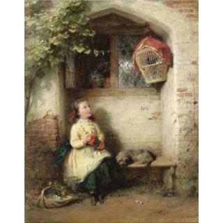 George Bernard O\'Neill - The Serenade