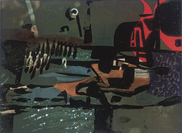 George Campbell, R.H.A., R.U.A. - Dark Landscape