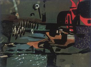 George Campbell, R.H.A., R.U.A. - Dark Landscape