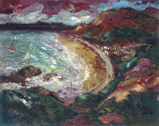 George Campbell, R.H.A., R.U.A. - Seaside Town