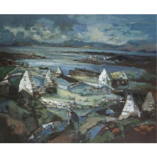 George Campbell, R.H.A. - Evening In Connemara
