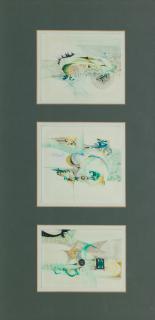 George Campbell RHA - Light Improvisations 13 x 13.6cm (5 1/8 x 5 3/8in) and smaller.