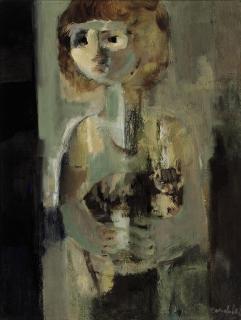 George Campbell - Mary and her Cat