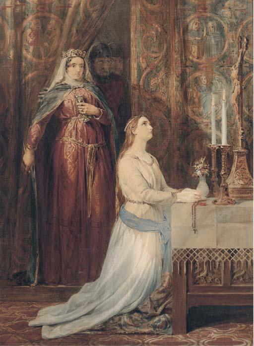George Cattermole - Queen Eleanor and fair Rosamond
